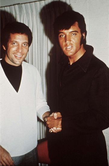 Tom Jones Shaking Hands Elvis Presley Editorial Stock Photo - Stock ...