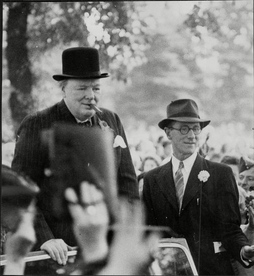 Prime Minister Winston Churchill Bodyguard Detective Editorial Stock ...