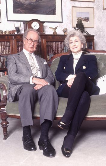 Frank Thornton His Wife Beryl Evans Editorial Stock Photo - Stock Image 