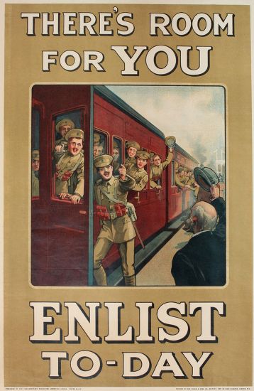 One Ww1 Recruitment Posters Editorial Stock Photo - Stock Image ...