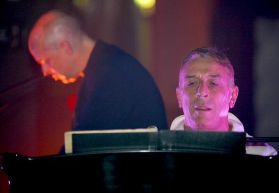 Brian Eno John Cale On Stage Editorial Stock Photo - Stock Image 