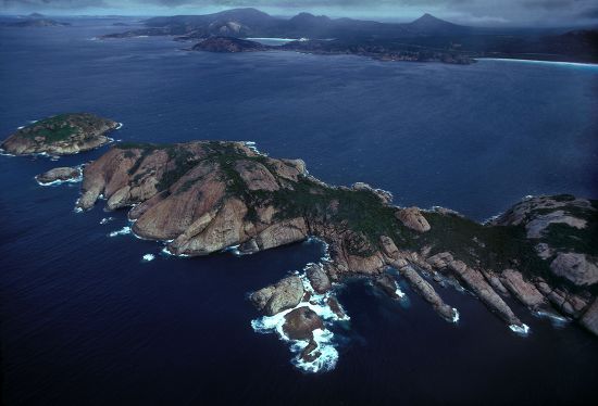 Granite Coastline Deformed Granites East Esperance Editorial Stock ...