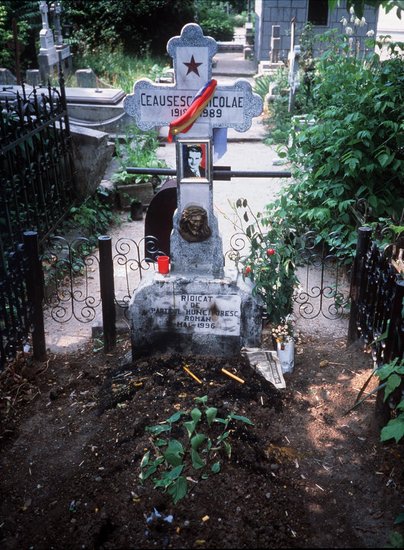 Grave Nicolae Ceausescu Bucharest Editorial Stock Photo - Stock Image 