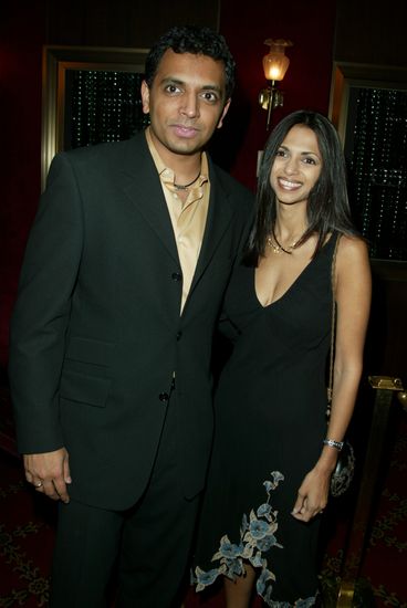 M Night Shyamalan Wife Editorial Stock Photo - Stock Image 