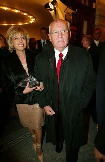 Mikhail Gorbachev Daughter Irina Presentation World Editorial Stock ...