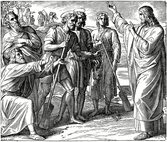 Woodcut First Disciple Jesus Gospel John Editorial Stock Photo - Stock ...