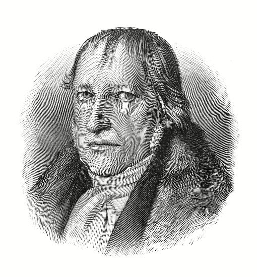 Woodcut Georg Wilhelm Friedrich Hegel Portrait Editorial Stock Photo
