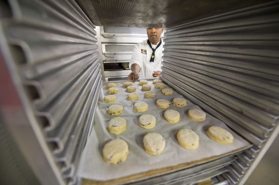 Scones Being Prepared Before Afternoon Tea Editorial Stock Photo ...