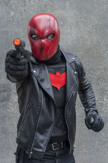 Man Dressed Red Hood Poses Fans Editorial Stock Photo - Stock Image ...