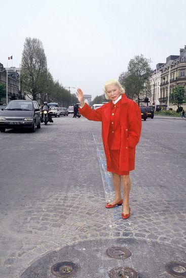Madame Carven Poses Front Rond Point Editorial Stock Photo - Stock ...
