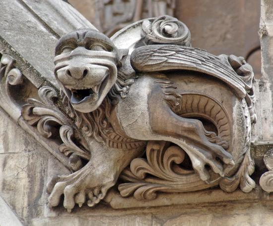 Gargoyles Over North Door Westminster Abbey Editorial Stock Photo ...