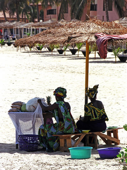 Women Beach Sellers Cape Point Gambia Editorial Stock Photo Stock