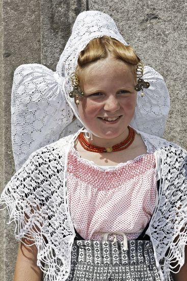 Girl Wearing Traditional Costume Zeeland Province Editorial Stock Photo ...