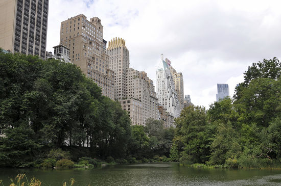 Skyscrapers Pond Central Park New York Editorial Stock Photo - Stock ...