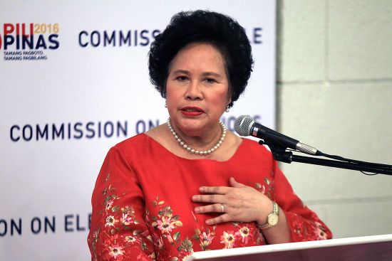 Philippine Senator Miriam Defensor Santiago Speaks Editorial Stock ...
