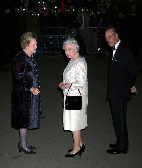 Baroness Margaret Thatcher Queen Elizabeth Ii Editorial Stock Photo   Shutterstock 555519e 