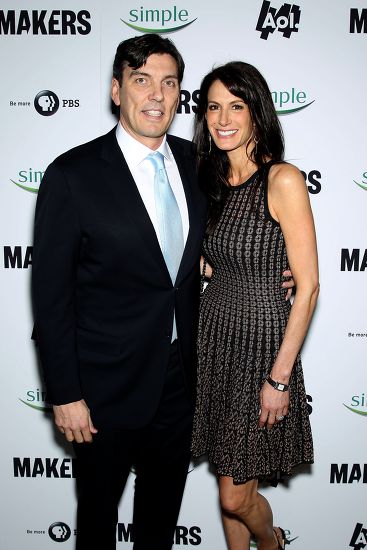 Tim Armstrong Ceo Aol Nancy Armstrong Editorial Stock Photo - Stock