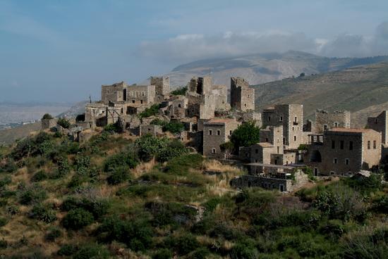 Ancient Hill Fort Vathia Mani Greece Editorial Stock Photo - Stock Image | Shutterstock