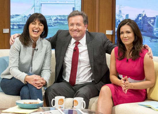 Davina Mccall Piers Morgan Susanna Reid Editorial Stock Photo Stock 