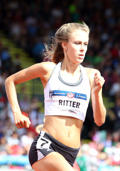 Emily Ritter Competes Womens 3000 Steeplechase Editorial Stock Photo ...