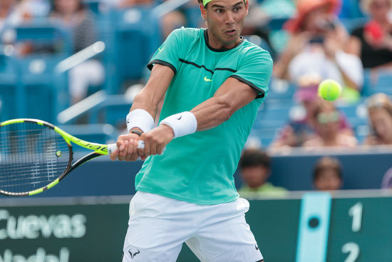 Rafael Nadal Esp Twohanded Backhand Shot Editorial Stock Photo - Stock ...