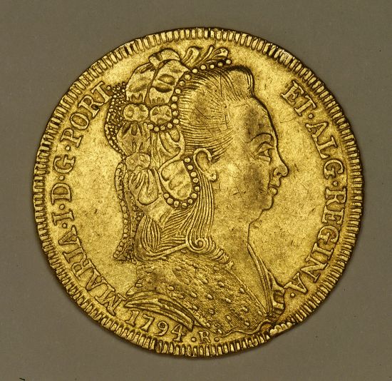 Brazilian Gold 6400 Rais Obverse Showing Editorial Stock Photo - Stock ...