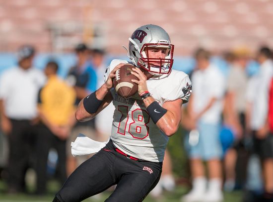 Unlv Quarterback 18 Dalton Sneed Warms Editorial Stock Photo - Stock ...