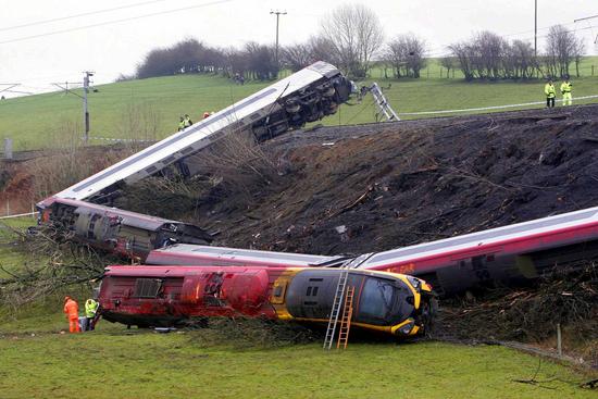 Virgin Train Crash On West Coast Editorial Stock Photo - Stock Image ...