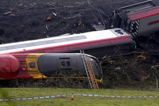 Virgin Train Crash On West Coast Editorial Stock Photo - Stock Image 