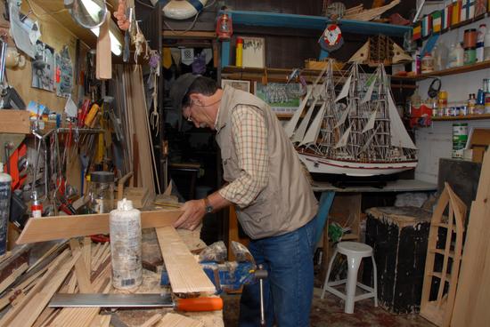 Craftsman His Workshop Making Model Boats Editorial Stock Photo - Stock ...