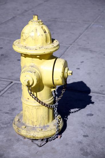 Yellow Fire Hydrant Las Vegas Nevada Editorial Stock Photo - Stock ...