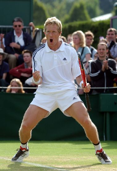 Jonas Bjorkman Sweden Celebrates Winning Point Editorial Stock Photo ...