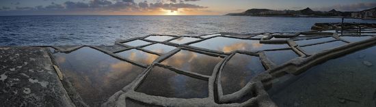 Sunrise Saltpans Coast Gozo Near Marsalforn Editorial Stock Photo ...