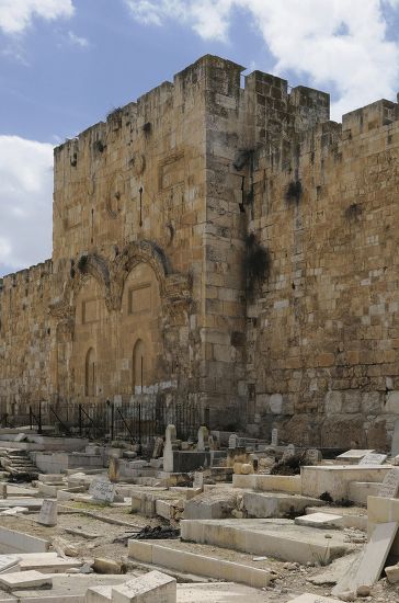 Golden Gate Temple Mount Jerusalem Israel Editorial Stock Photo - Stock ...