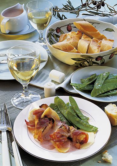 Rabbit Filet Bacon Wraps France Editorial Stock Photo - Stock Image ...