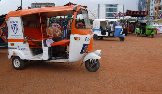 Hybrid Auto Rickshaw Prototypes On Display Editorial Stock Photo ...