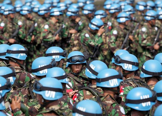 Indonesian Un Peacekeeper Soldiers Prepare During Editorial Stock Photo ...