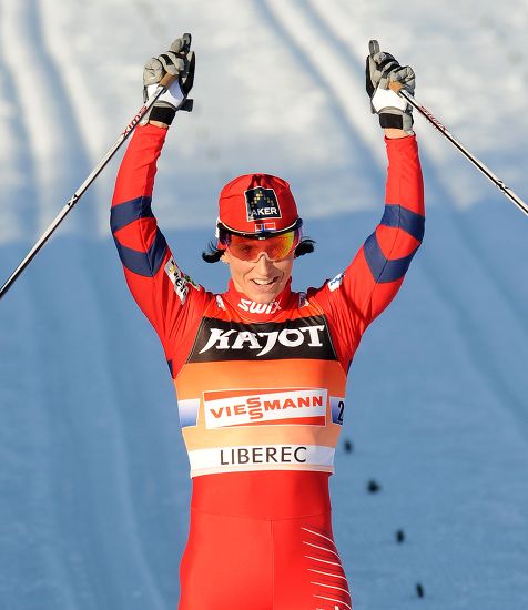 Marit Bjoergen Norway Celebrates On Finish Editorial Stock Photo ...