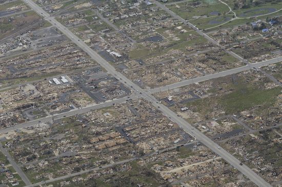 Aerial Views Aftermath Killer Tornado Three Editorial Stock Photo ...