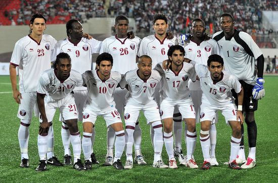 Qatars National Soccer Team Pose Photos Editorial Stock Photo - Stock ...