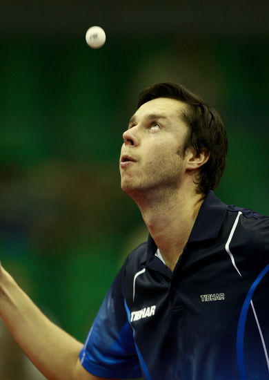 Belorussian Samsonov Vladimir Serves Against Chinese Editorial Stock ...