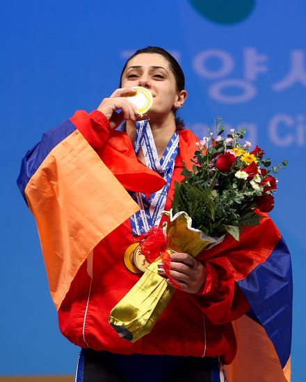 Gold Medalist Avdalyan Nazik Armenia Celebrate Editorial Stock Photo ...