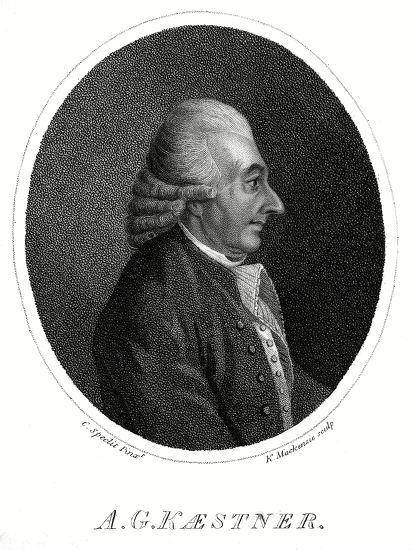 Abraham Gotthelf Kastner Kaestner German Mathematician Editorial Stock