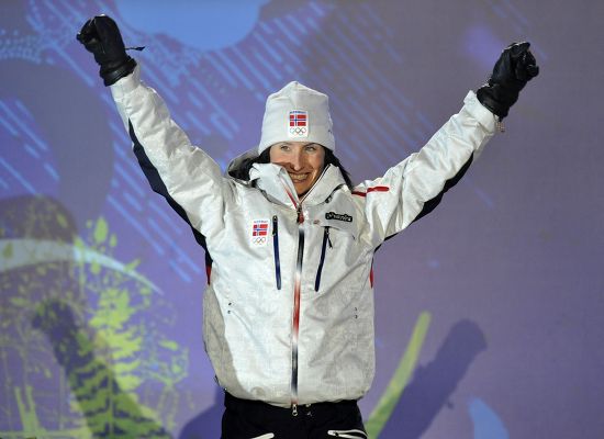 Marit Bjoergen Norway Celebrates After Being Editorial Stock Photo ...