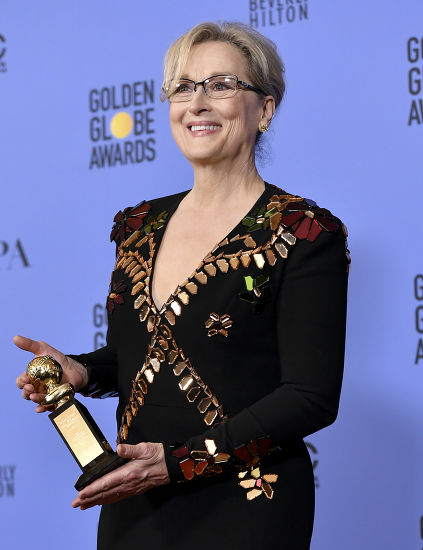 Meryl Streep Cecil B Demille Award Editorial Stock Photo - Stock Image ...