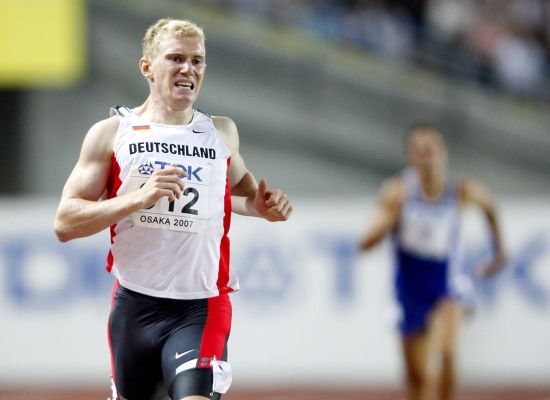 German Decathletes Arthur Abele Crosses Finis Editorial Stock Photo ...