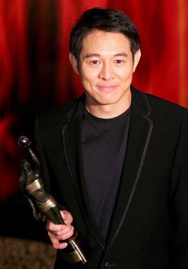 Chinese Actor Jet Li Holds His Editorial Stock Photo - Stock Image ...