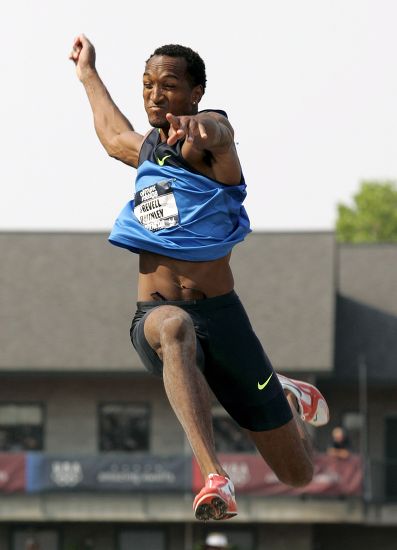 Trevell Quinley Competes Mens Long Jump Editorial Stock Photo Stock