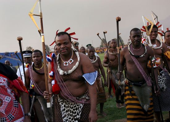 Swazilands King Mswati Iii 2l Marches Editorial Stock Photo - Stock