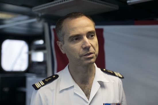 Frederic Daumas Commanding Officer French Frigate Editorial Stock Photo